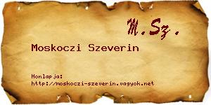Moskoczi Szeverin névjegykártya